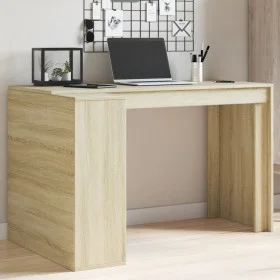 Escritorio madera de ingeniería roble Sonoma 123,5x73,5x75 cm de , Escritorios - Ref: Foro24-847984, Precio: 95,82 €, Descuen...