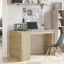 Escritorio madera de ingeniería roble Sonoma 123,5x73,5x75 cm de , Escritorios - Ref: Foro24-847984, Precio: 95,82 €, Descuen...