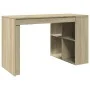 Escritorio madera de ingeniería roble Sonoma 123,5x73,5x75 cm de , Escritorios - Ref: Foro24-847984, Precio: 95,82 €, Descuen...