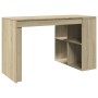 Escritorio madera de ingeniería roble Sonoma 123,5x73,5x75 cm de , Escritorios - Ref: Foro24-847984, Precio: 97,45 €, Descuen...