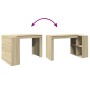 Escritorio madera de ingeniería roble Sonoma 123,5x73,5x75 cm de , Escritorios - Ref: Foro24-847984, Precio: 97,45 €, Descuen...