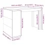 Escritorio madera de ingeniería roble Sonoma 123,5x73,5x75 cm de , Escritorios - Ref: Foro24-847984, Precio: 95,82 €, Descuen...