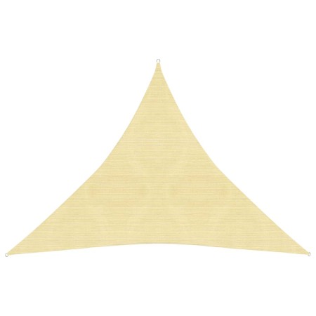 Toldo de vela beige HDPE 160 g/m² 3x3x3 m de vidaXL, Sombrillas - Ref: Foro24-311142, Precio: 20,29 €, Descuento: %