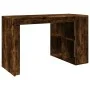 Escritorio madera de ingeniería roble ahumado 123,5x73,5x75 cm de , Escritorios - Ref: Foro24-847986, Precio: 95,70 €, Descue...