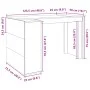 Escritorio madera de ingeniería roble ahumado 123,5x73,5x75 cm de , Escritorios - Ref: Foro24-847986, Precio: 95,70 €, Descue...