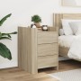 Mesita de noche madera de ingeniería roble Sonoma 45x50x65 cm de , Mesitas de noche - Ref: Foro24-848306, Precio: 86,26 €, De...