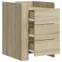 Mesita de noche madera de ingeniería roble Sonoma 45x50x65 cm de , Mesitas de noche - Ref: Foro24-848306, Precio: 86,26 €, De...