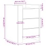 Mesita de noche madera de ingeniería roble Sonoma 45x50x65 cm de , Mesitas de noche - Ref: Foro24-848306, Precio: 86,26 €, De...