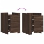Mesita de noche madera de ingeniería marrón roble 45x50x65 cm de , Mesitas de noche - Ref: Foro24-848310, Precio: 95,07 €, De...