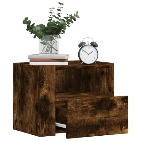 Mesita de noche de pared color roble ahumado 45x30x35 cm von , Nachttische - Ref: Foro24-848319, Preis: 42,93 €, Rabatt: %