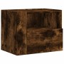 Mesita de noche de pared color roble ahumado 45x30x35 cm de , Mesitas de noche - Ref: Foro24-848319, Precio: 39,13 €, Descuen...