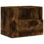 Mesita de noche de pared color roble ahumado 45x30x35 cm von , Nachttische - Ref: Foro24-848319, Preis: 42,93 €, Rabatt: %