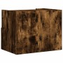 Mesita de noche de pared color roble ahumado 45x30x35 cm de , Mesitas de noche - Ref: Foro24-848319, Precio: 39,13 €, Descuen...