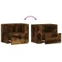Mesita de noche de pared color roble ahumado 45x30x35 cm von , Nachttische - Ref: Foro24-848319, Preis: 42,93 €, Rabatt: %
