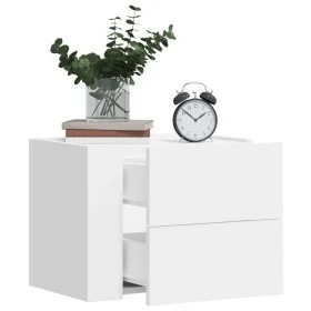 Mesita de noche de pared blanco 45x30x35 cm de , Mesitas de noche - Ref: Foro24-848325, Precio: 46,66 €, Descuento: %