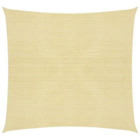 Toldo de vela HDPE beige 160 g/m² 7x7 m de vidaXL, Sombrillas - Ref: Foro24-311115, Precio: 78,26 €, Descuento: %