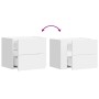 Mesita de noche de pared blanco 45x30x35 cm de , Mesitas de noche - Ref: Foro24-848325, Precio: 43,22 €, Descuento: %