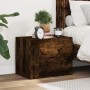 Mesita de noche de pared color roble ahumado 45x30x35 cm de , Mesitas de noche - Ref: Foro24-848333, Precio: 41,87 €, Descuen...