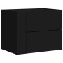Mesita de noche de pared negra 45x30x35 cm de , Mesitas de noche - Ref: Foro24-848327, Precio: 43,04 €, Descuento: %
