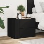 Mesita de noche de pared negra 45x30x35 cm de , Mesitas de noche - Ref: Foro24-848327, Precio: 43,04 €, Descuento: %
