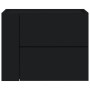 Mesita de noche de pared negra 45x30x35 cm de , Mesitas de noche - Ref: Foro24-848327, Precio: 43,04 €, Descuento: %