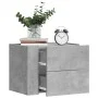 Mesitas de noche de pared 2 unidades gris hormigón 45x30x35 cm de , Mesitas de noche - Ref: Foro24-848331, Precio: 51,67 €, D...
