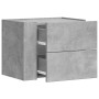 Mesitas de noche de pared 2 unidades gris hormigón 45x30x35 cm de , Mesitas de noche - Ref: Foro24-848331, Precio: 41,87 €, D...