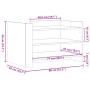 Mesa de centro de madera de ingeniería gris Sonoma 80x50x50 cm de , Mesas de centro - Ref: Foro24-848344, Precio: 62,46 €, De...