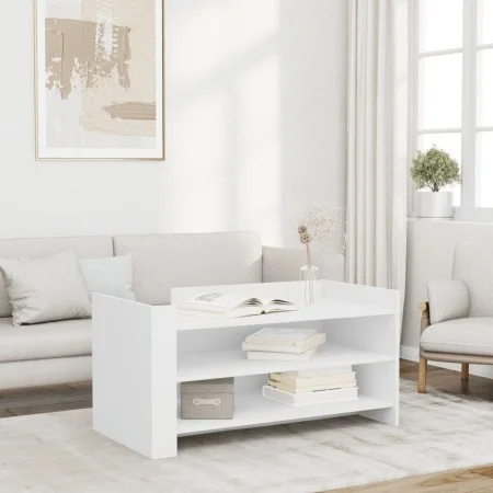 Mesa de centro de madera de ingeniería blanca 100x50x50 cm de , Mesas de centro - Ref: Foro24-848346, Precio: 71,86 €, Descue...
