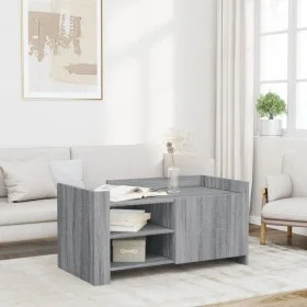 Mesa de centro madera de ingeniería gris Sonoma 100x50x50 cm de , Mesas de centro - Ref: Foro24-848365, Precio: 80,97 €, Desc...