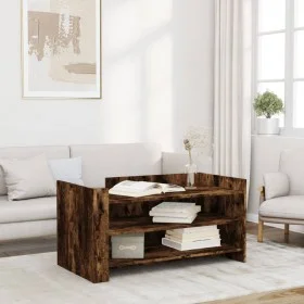 Rauchige Eiche-Optik Mitteltisch aus Spanplatte 100x50x50 cm von , Couchtisch - Ref: Foro24-848350, Preis: 72,98 €, Rabatt: %