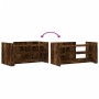 Mesa de centro madera de ingeniería roble ahumado 100x50x50 cm de , Mesas de centro - Ref: Foro24-848350, Precio: 70,85 €, De...