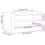 Mesa de centro madera de ingeniería roble ahumado 100x50x50 cm de , Mesas de centro - Ref: Foro24-848350, Precio: 70,85 €, De...