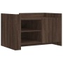 Mesa de centro de madera de ingeniería marrón roble 80x50x50 cm de , Mesas de centro - Ref: Foro24-848359, Precio: 66,83 €, D...