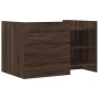 Mesa de centro de madera de ingeniería marrón roble 80x50x50 cm de , Mesas de centro - Ref: Foro24-848359, Precio: 66,83 €, D...
