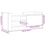 Mueble para TV madera contrachapada roble ahumado 100x35x40 cm de , Muebles TV - Ref: Foro24-848378, Precio: 65,28 €, Descuen...