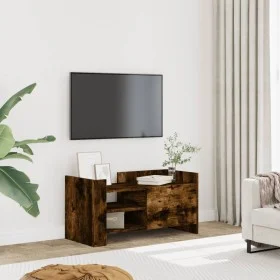 Mueble de TV madera de ingeniería roble ahumado 80x35x40 cm de , Muebles TV - Ref: Foro24-848371, Precio: 49,11 €, Descuento: %