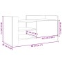 Mueble de TV madera de ingeniería marrón roble 80x35x40 cm de , Muebles TV - Ref: Foro24-848373, Precio: 53,19 €, Descuento: %