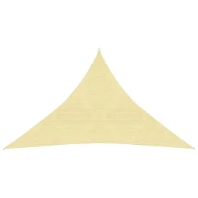 Toldo de vela beige HDPE 160 g/m² 2,5x2,5x3,5 m de vidaXL, Sombrillas - Ref: Foro24-311141, Precio: 17,77 €, Descuento: %
