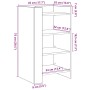 Aparador madera de ingeniería gris Sonoma 45x35x75 cm de , Aparadores - Ref: Foro24-848386, Precio: 48,84 €, Descuento: %