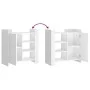 Aparador de madera de ingeniería blanco 73,5x35x75 cm de , Aparadores - Ref: Foro24-848402, Precio: 68,16 €, Descuento: %