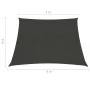Segelmarkise anthrazitgrau HDPE 160 g/m² 3/4x2 m von vidaXL, Sonnenschirme - Ref: Foro24-311103, Preis: 19,38 €, Rabatt: %