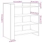 Aparador de madera de ingeniería roble Sonoma 73,5x35x75 cm de , Aparadores - Ref: Foro24-848390, Precio: 53,53 €, Descuento: %