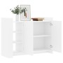 Aparador de madera de ingeniería blanco 100x35x75 cm de , Aparadores - Ref: Foro24-848409, Precio: 130,44 €, Descuento: %