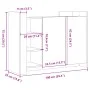 Aparador de madera de ingeniería blanco 100x35x75 cm de , Aparadores - Ref: Foro24-848409, Precio: 127,68 €, Descuento: %