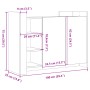Aparador de madera de ingeniería blanco 100x35x75 cm de , Aparadores - Ref: Foro24-848409, Precio: 130,44 €, Descuento: %