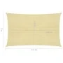 Toldo de vela beige HDPE 160 g/m² 2x4,5 m de vidaXL, Sombrillas - Ref: Foro24-311120, Precio: 28,07 €, Descuento: %