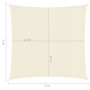Toldo de vela crema HDPE 160 g/m² 3x3 m de vidaXL, Sombrillas - Ref: Foro24-311164, Precio: 28,46 €, Descuento: %