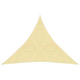 Toldo de vela HDPE beige 160 g/m² 4,5x4,5x4,5 m de vidaXL, Sombrillas - Ref: Foro24-311150, Precio: 32,94 €, Descuento: %