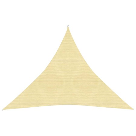 Toldo de vela HDPE beige 160 g/m² 4,5x4,5x4,5 m de vidaXL, Sombrillas - Ref: Foro24-311150, Precio: 32,94 €, Descuento: %